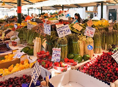 Marktstand Italien